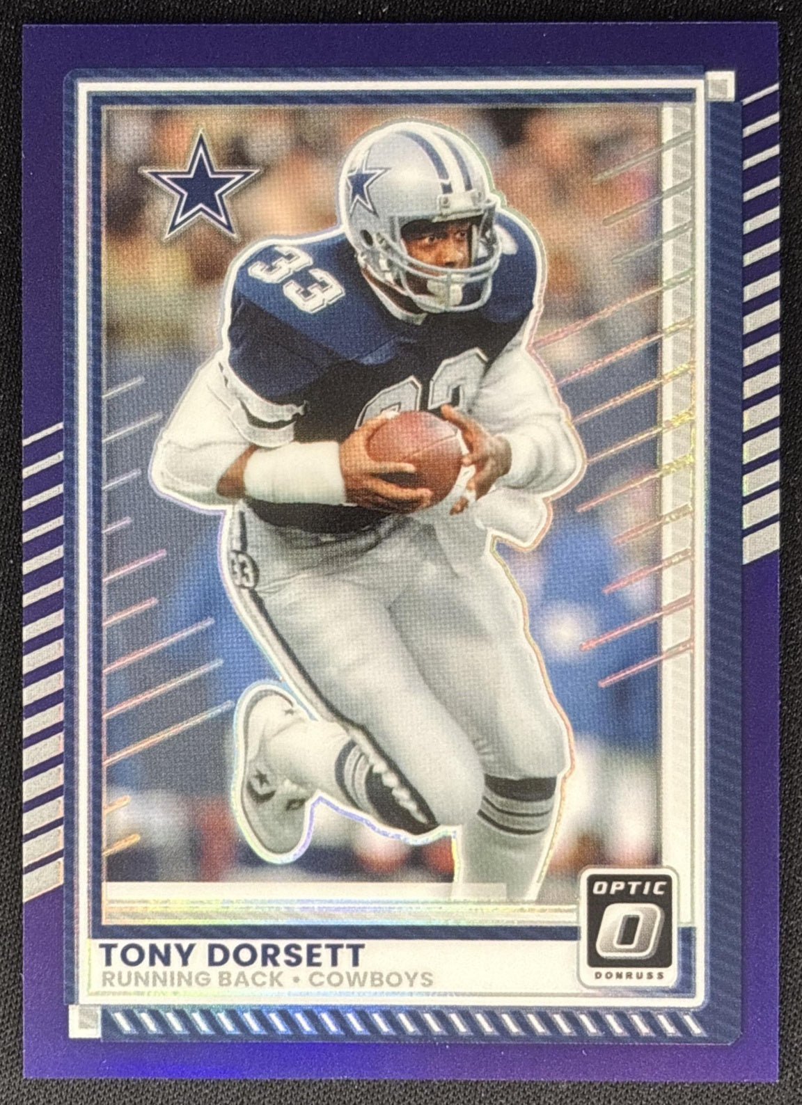 Tony Dorsett 2025 Panini Donruss Optic Purple Prizm /60 Cowboys Default Title Sports Trading Cards