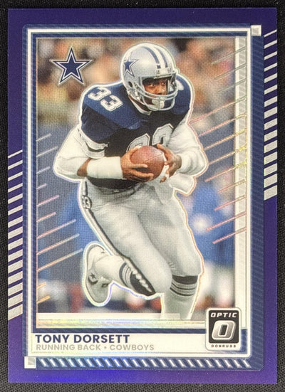 Tony Dorsett 2025 Panini Donruss Optic Purple Prizm /60 Cowboys Default Title Sports Trading Cards