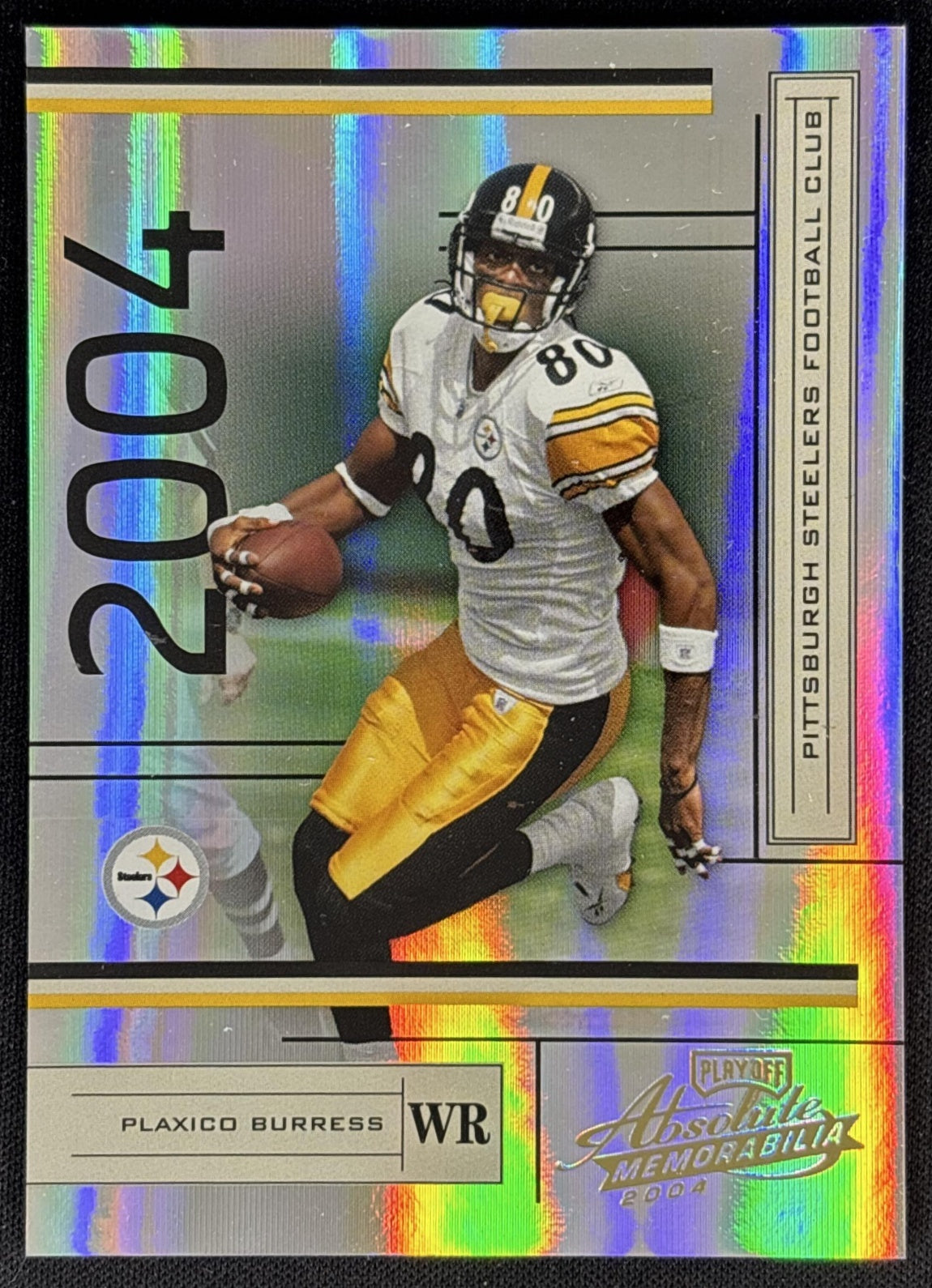 Plaxico Burress 2004 Playoff Absolute Memorabilia /1150 Steelers front