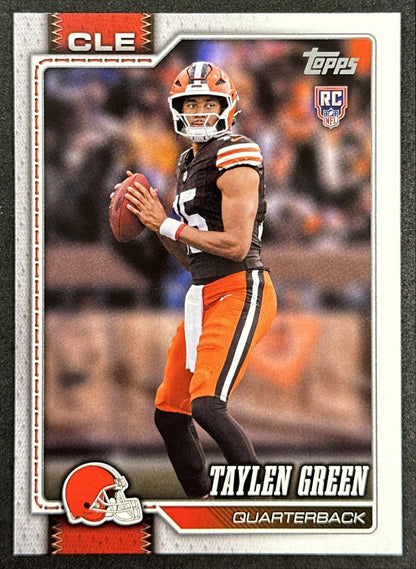 Taylen Green 2026 Topps Flagship Rookie Browns Sports Trading Cards