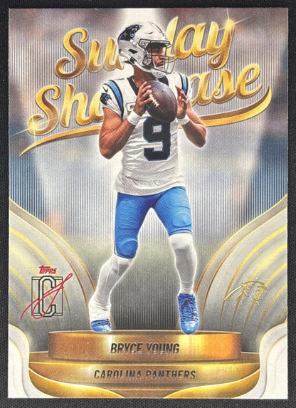 Bryce Young 2025 Topps Signature Class Sunday Showcase Panthers front