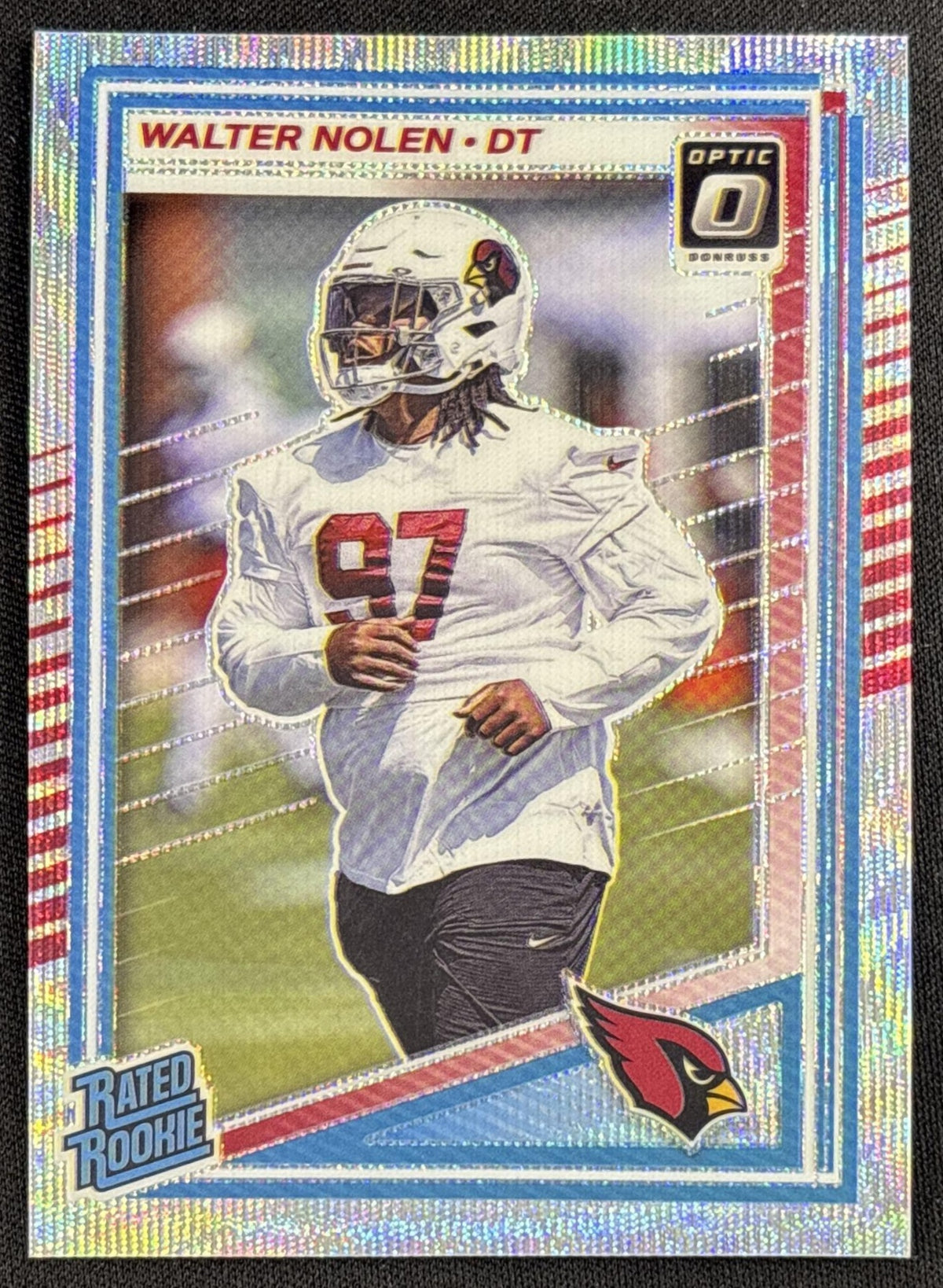Walter Nolen 2025 Panini Donruss Optic Rated Rookie Wave Prizm /300 Cardinals