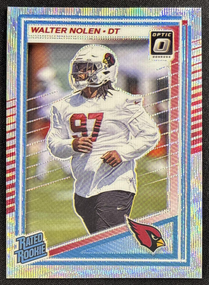 Walter Nolen 2025 Panini Donruss Optic Rated Rookie Wave Prizm /300 Cardinals