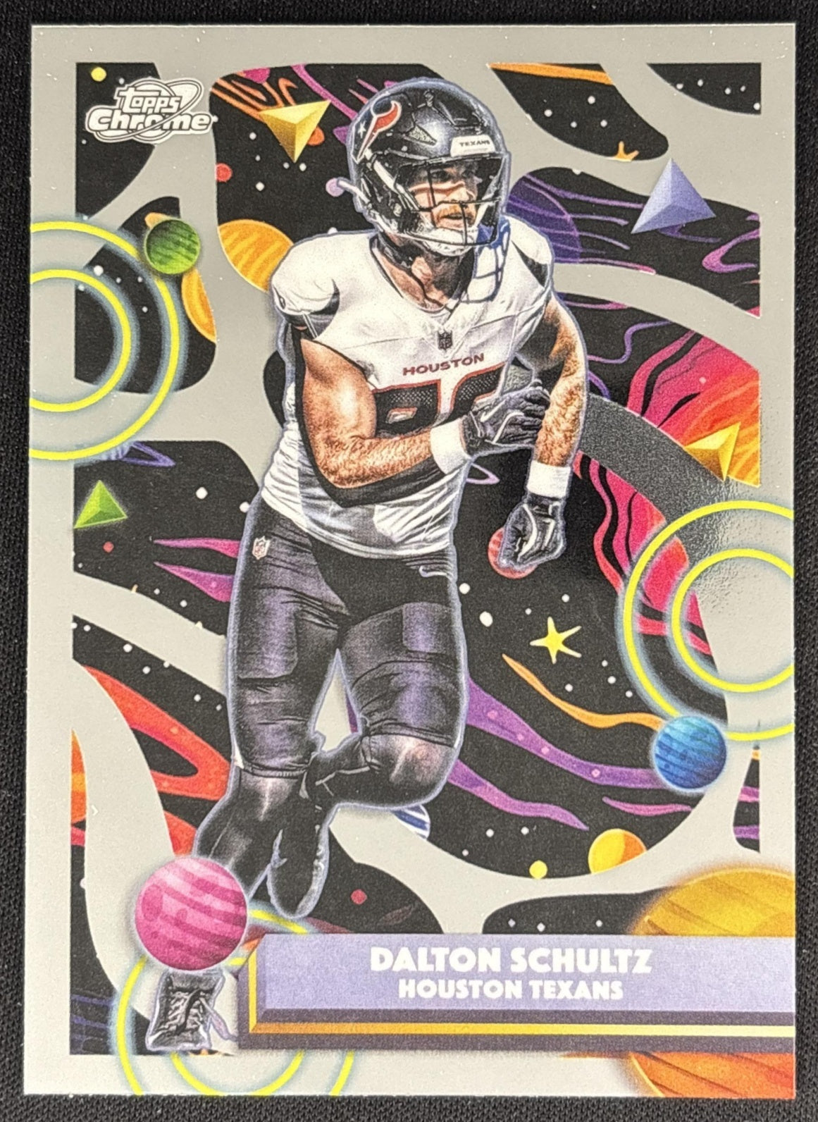Dalton Schultz 2025 Topps Cosmic Chrome Texans front