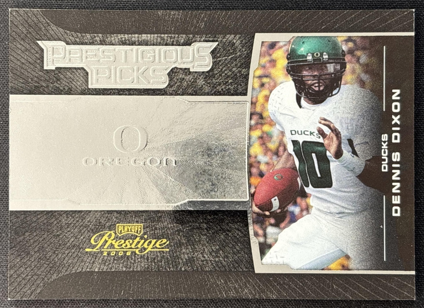 Dennis Dixon 2008 Playoff Prestige Prestigious Picks Black /500 Ducks