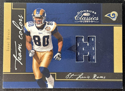 Isaac Bruce 2005 Donruss Classics Team Colors Jerseys Home /99 Rams Sports Trading Card