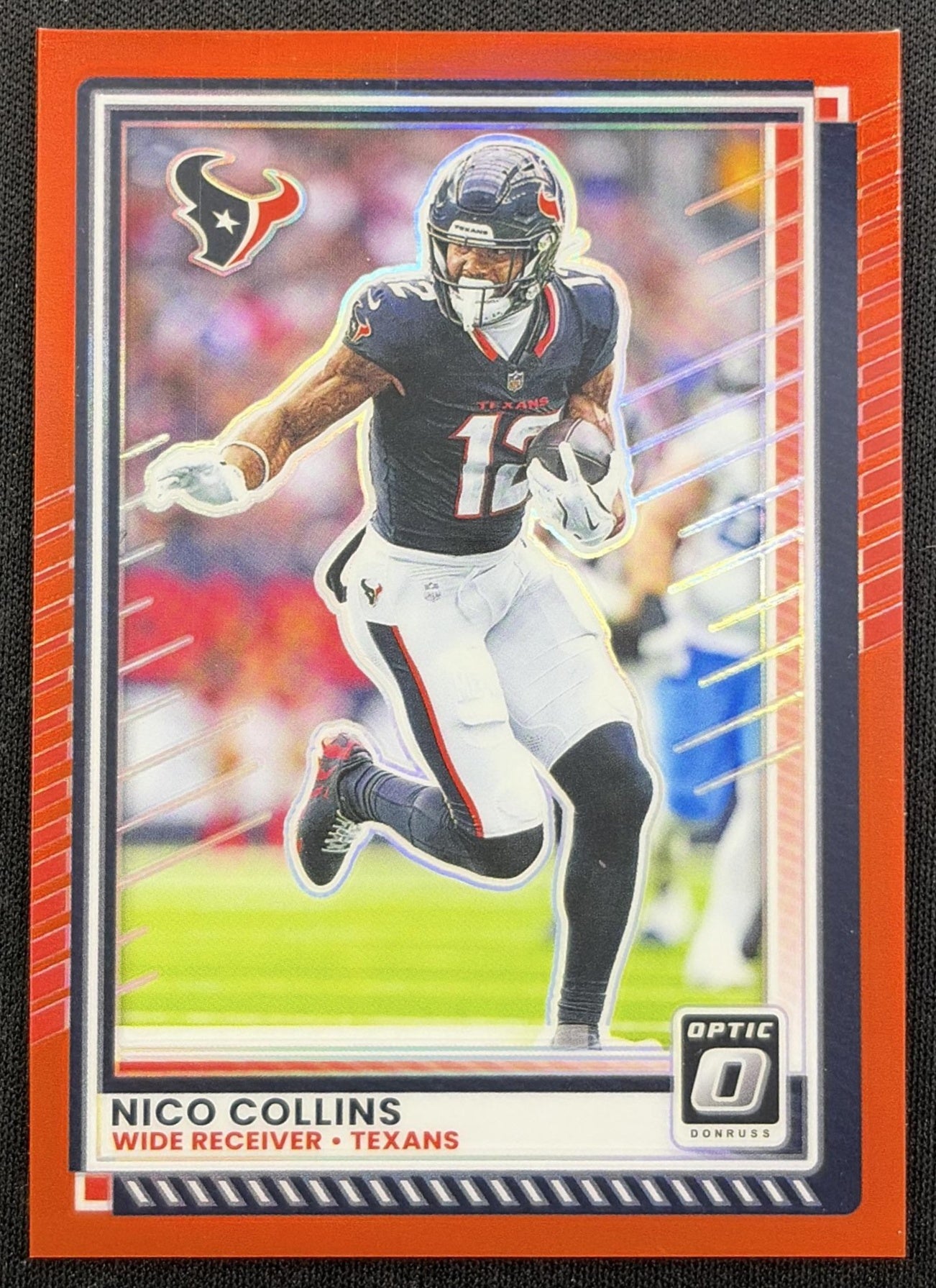 Nico Collins 2025 Panini Donruss Optic Red Prizm /149 Texans