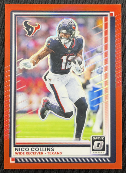 Nico Collins 2025 Panini Donruss Optic Red Prizm /149 Texans