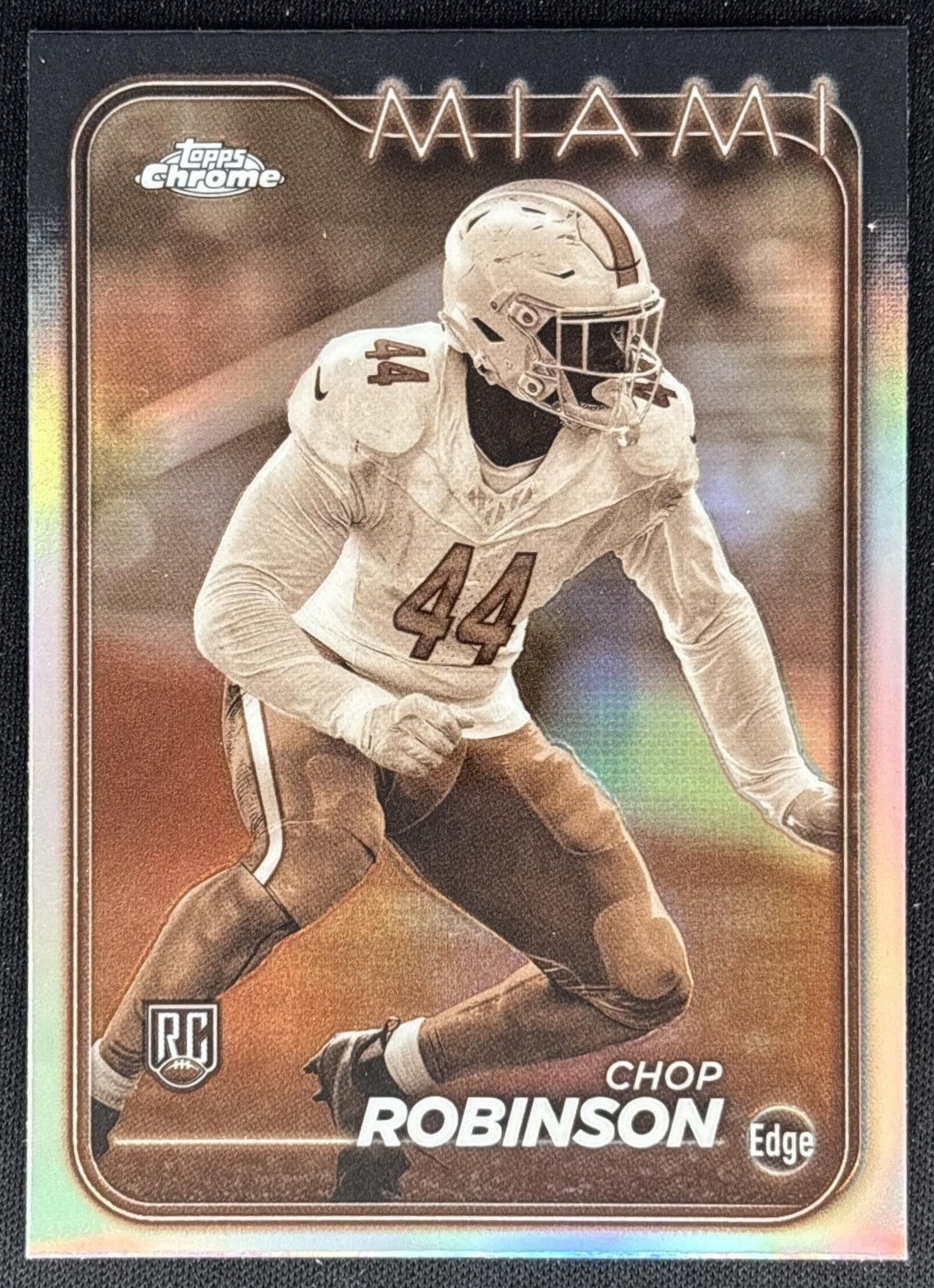 Chop Robinson 2024 Topps Chrome Sepia Refractor Dolphins Sports Trading Cards