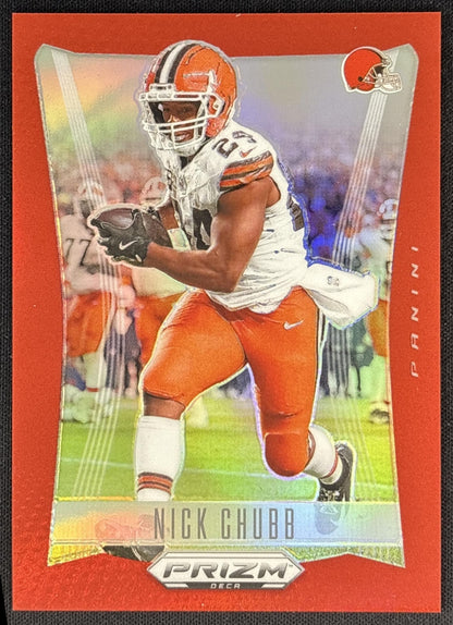 Nick Chubb 2024 Panini Prizm Deca Red /199 Browns