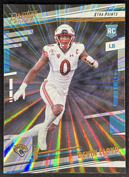 Devin Lloyd 2022 Panini Prestige Xtra Points Sunburst Jaguars Sports Trading Cards