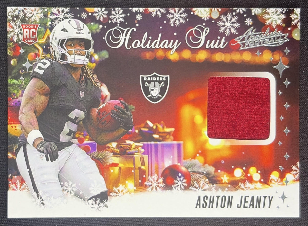 Ashton Jeanty 2025 Panini Absolute Holiday Suit Raiders