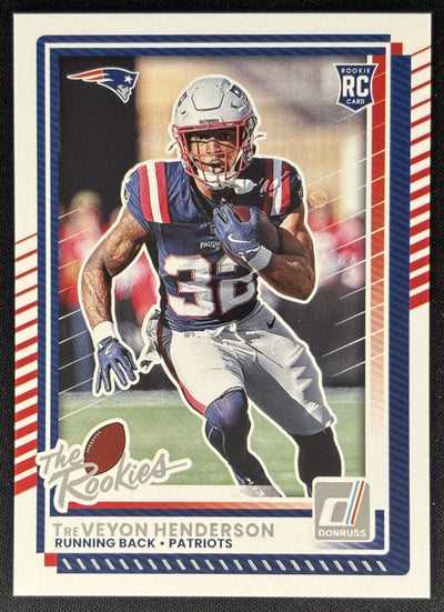 TreVeyon Henderson 2025 Panini Donruss Rookies & Highlights Patriots Sports Trading Cards