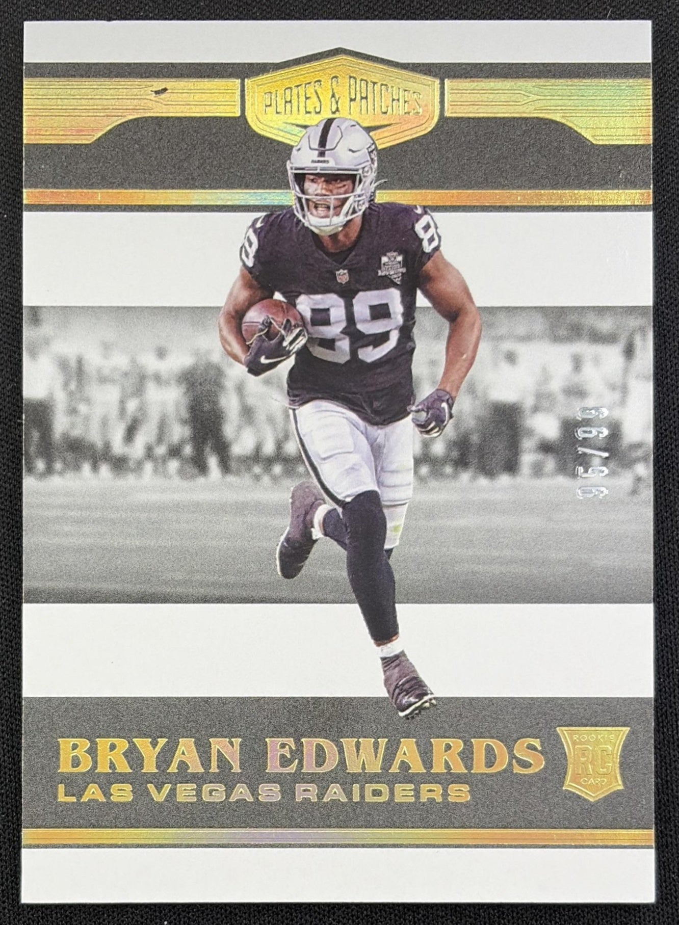 Bryan Edwards 2020 Panini Plates & Patches /99 Raiders Las Vegas Raiders