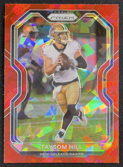 Taysom Hill 2020 Panini Prizm Red Ice Saints Sports Trading Card