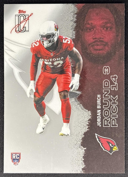 Jordan Burch 2025 Topps Signature Class Chrome Rookie Cardinals Sports Trading Cards