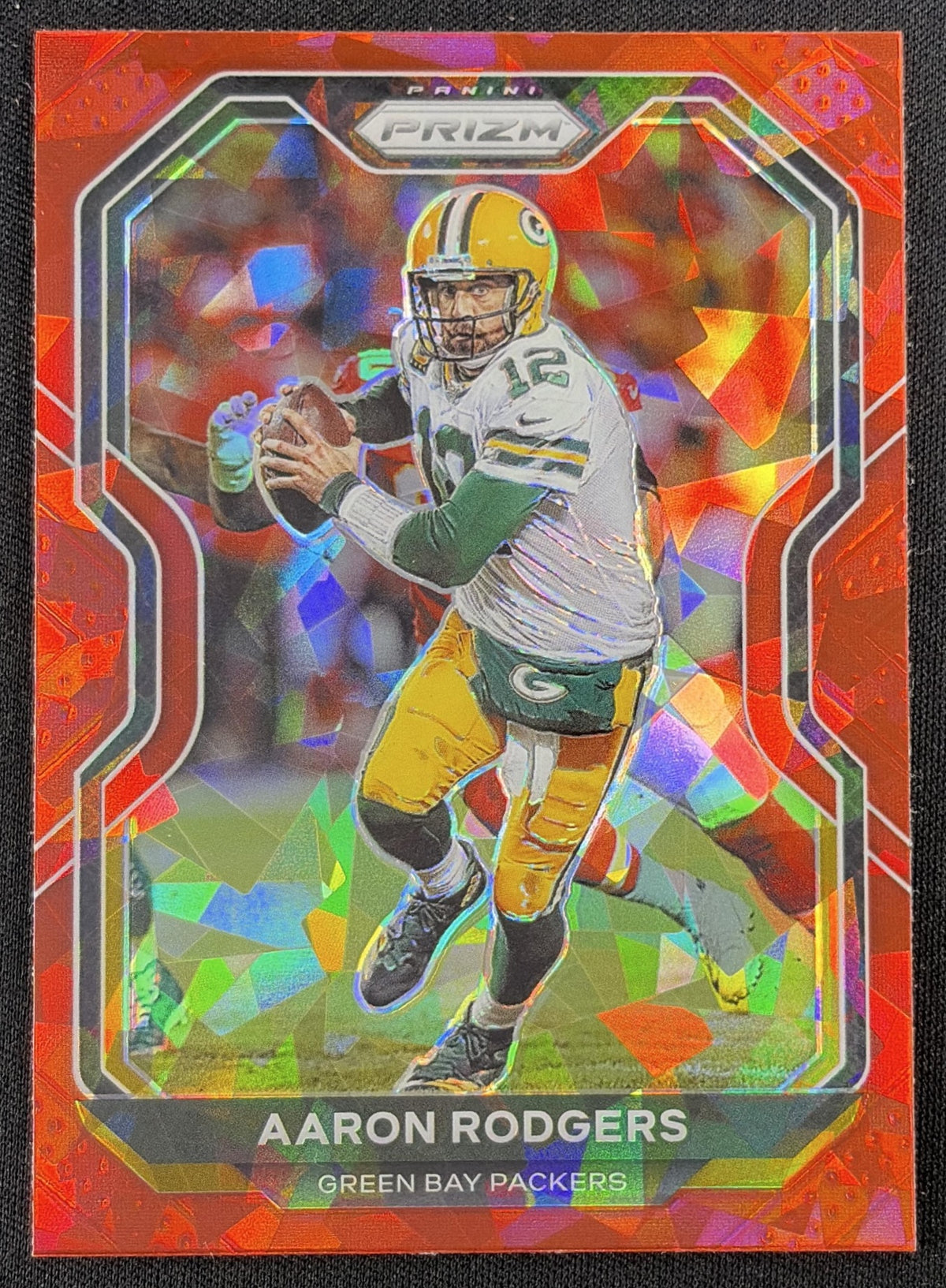Aaron Rodgers 2020 Panini Prizm Red Ice Packers