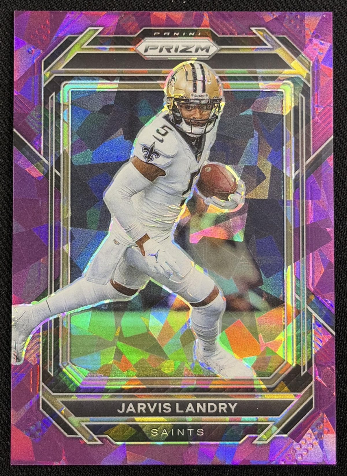 Jarvis Landry 2022 Panini Prizm Purple Ice /225 Saints - front