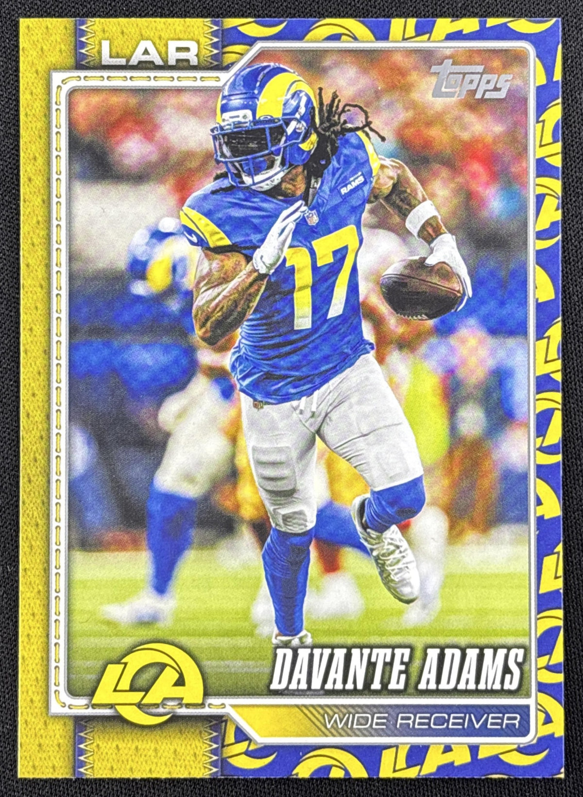 Davante Adams 2026 Topps Team Color Border Variation Rams