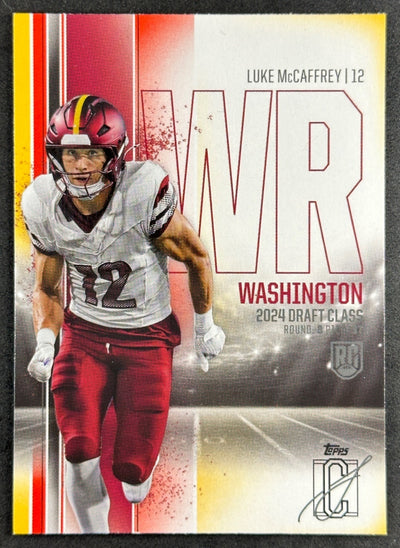 Luke McCaffrey 2024 Topps Signature Class Commanders Default Title Sports Trading Cards