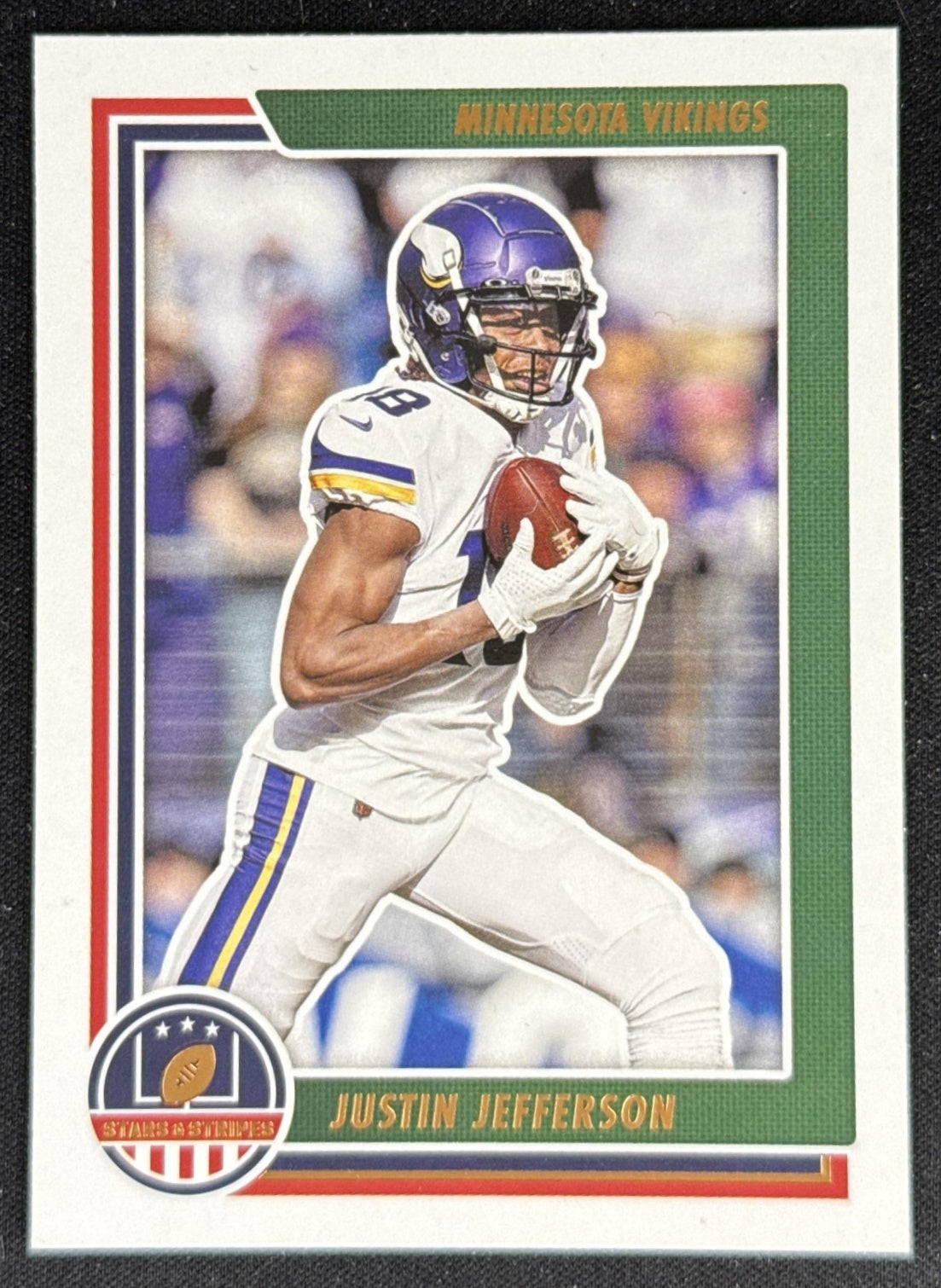 Justin Jefferson 2021 Panini Chronicles Stars and Stripes Vikings Default Title Sports Trading Card