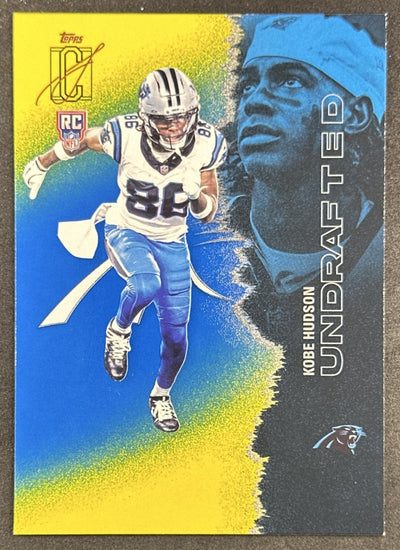 Kobe Hudson 2025 Topps Signature Class Rookie Blue & Yellow Foil Panthers Sports Trading Card