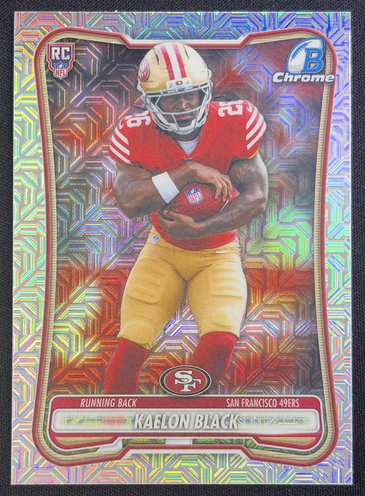 Kaelon Black 2026 Bowman Chrome NFL Mojo Refractor 49ers