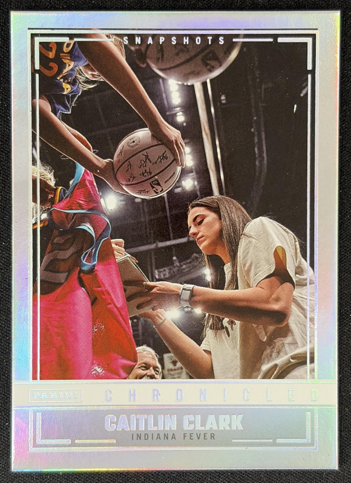 Caitlin Clark 2025 Panini Chronicled Snap Shots Holo Fever 93