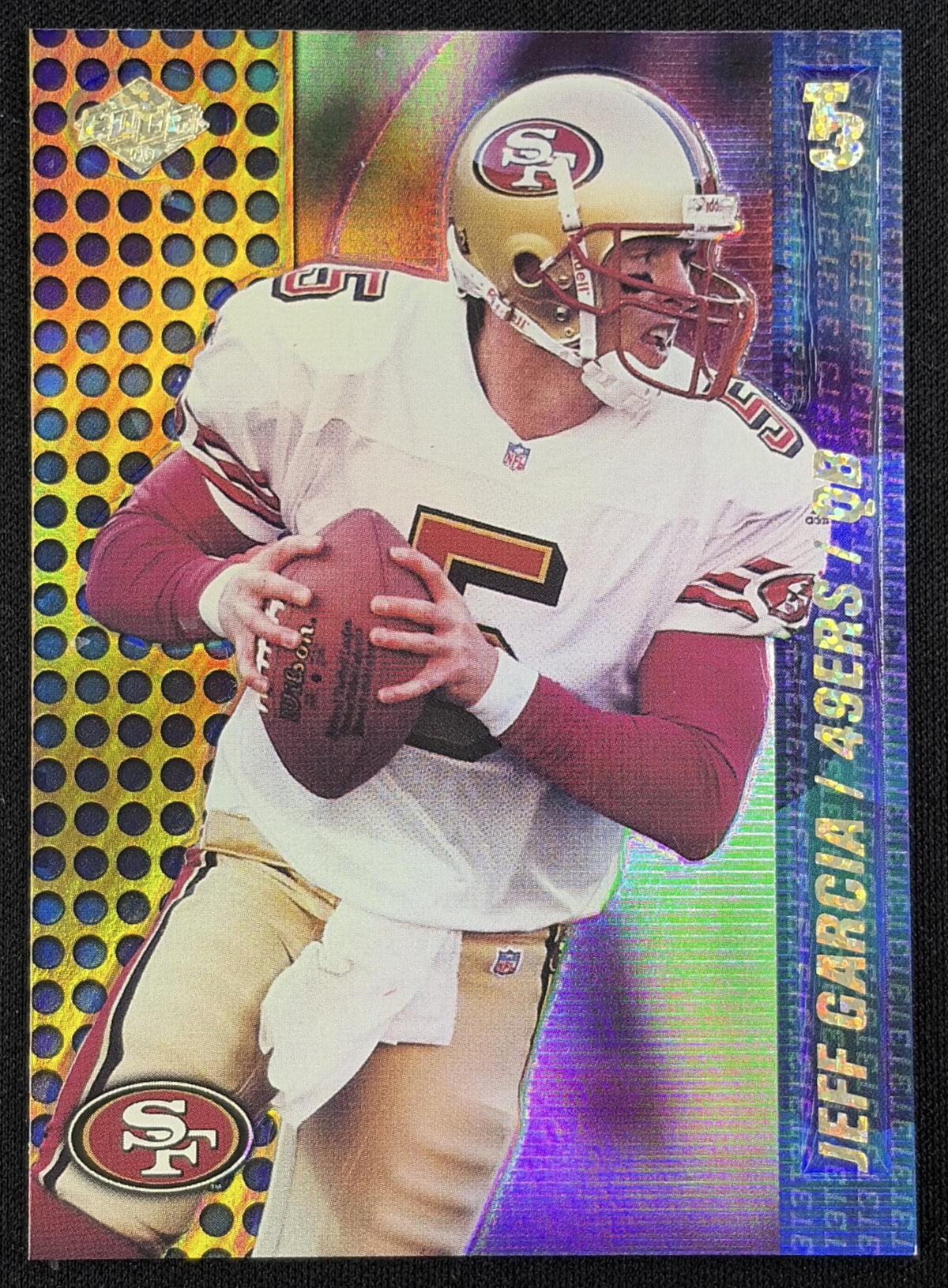 Jeff Garcia 2000 Collector's Edge T3 HoloPlatinum /500 49ers - Front