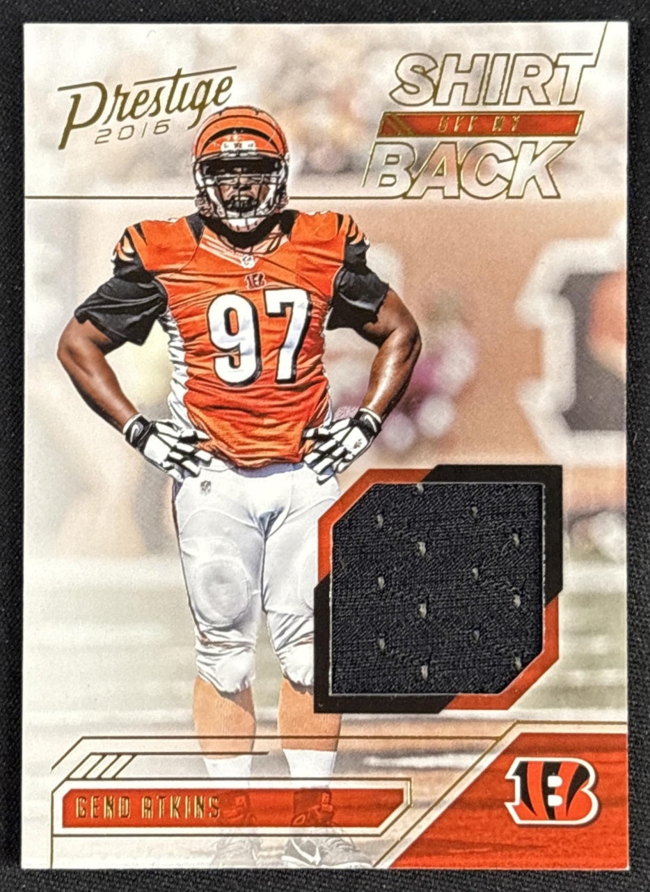 Geno Atkins 2016 Panini Prestige Shirt Off My Back /100 Bengals Default Title Sports Trading Cards