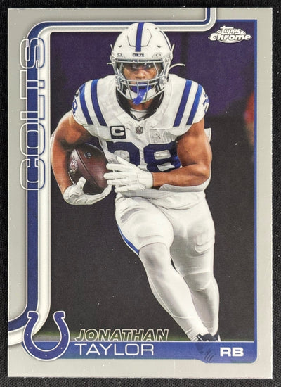 Jonathan Taylor 2025 Topps Chrome Colts Sports Trading Cards