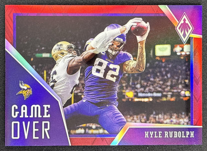 Kyle Rudolph 2020 Panini Phoenix Game Over Red /299 Vikings