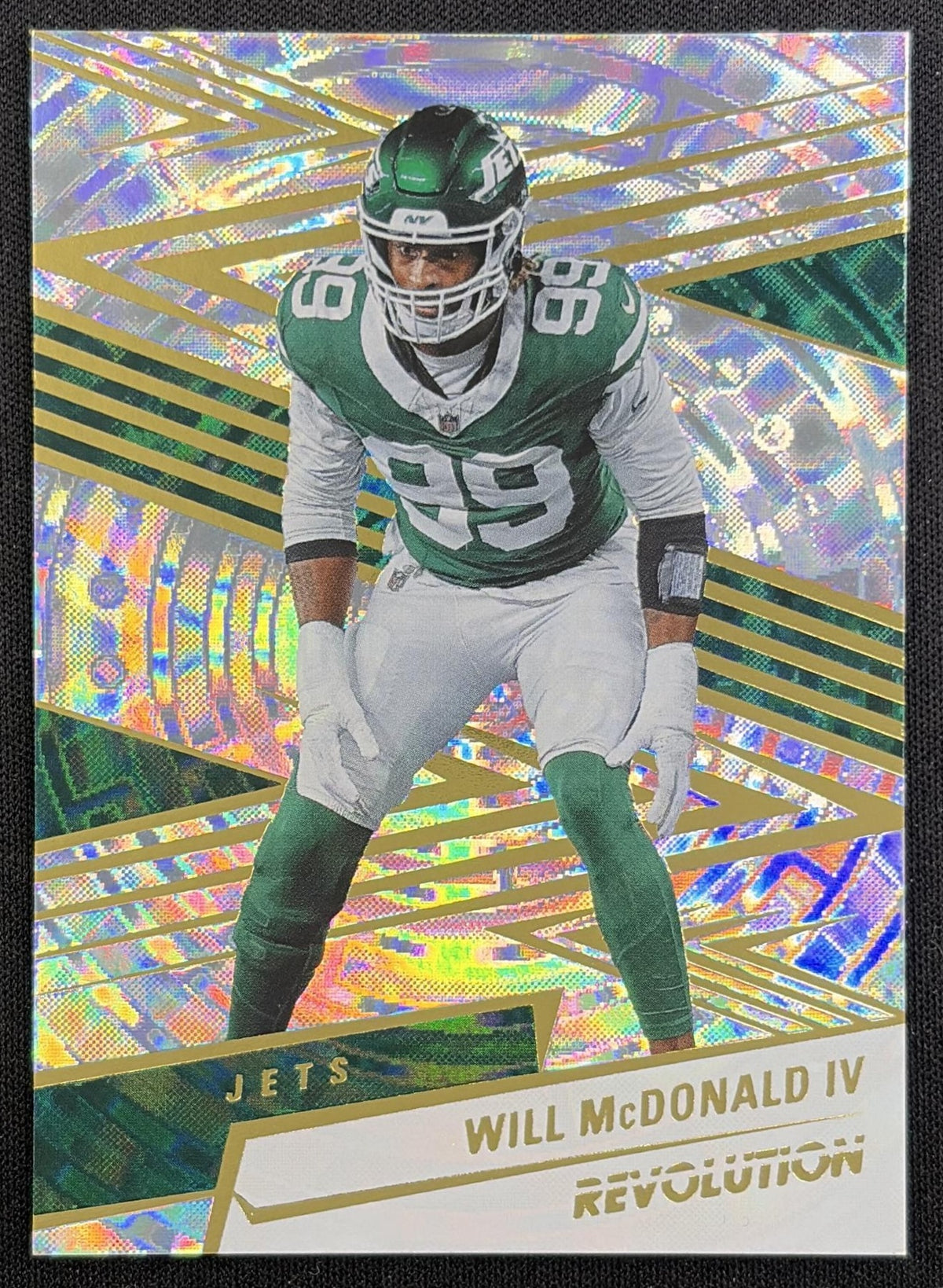 Will McDonald IV 2025 Panini Revolution Fractal /99 Jets New York Jets