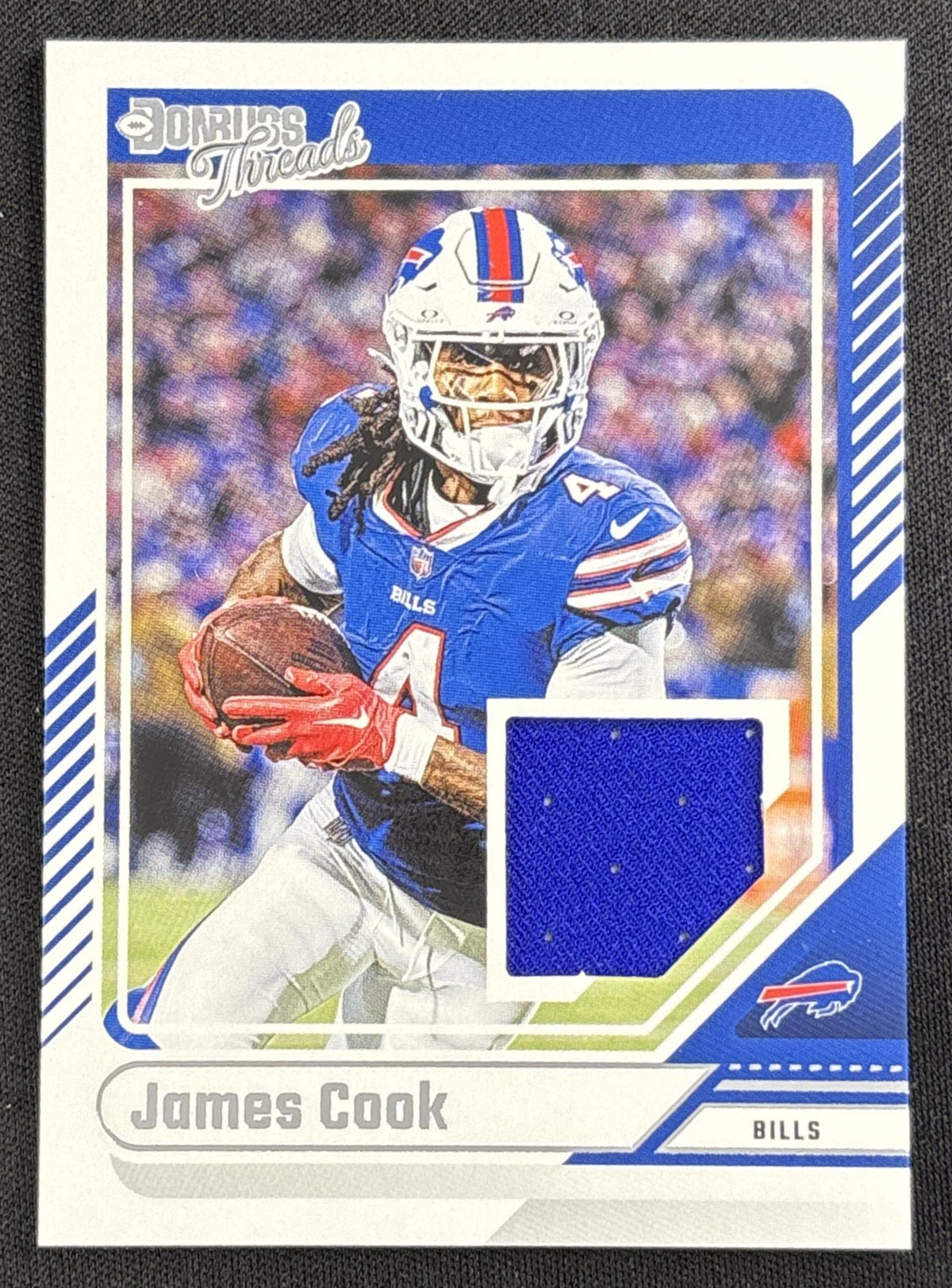 James Cook 2024 Panini Donruss Threads Bills