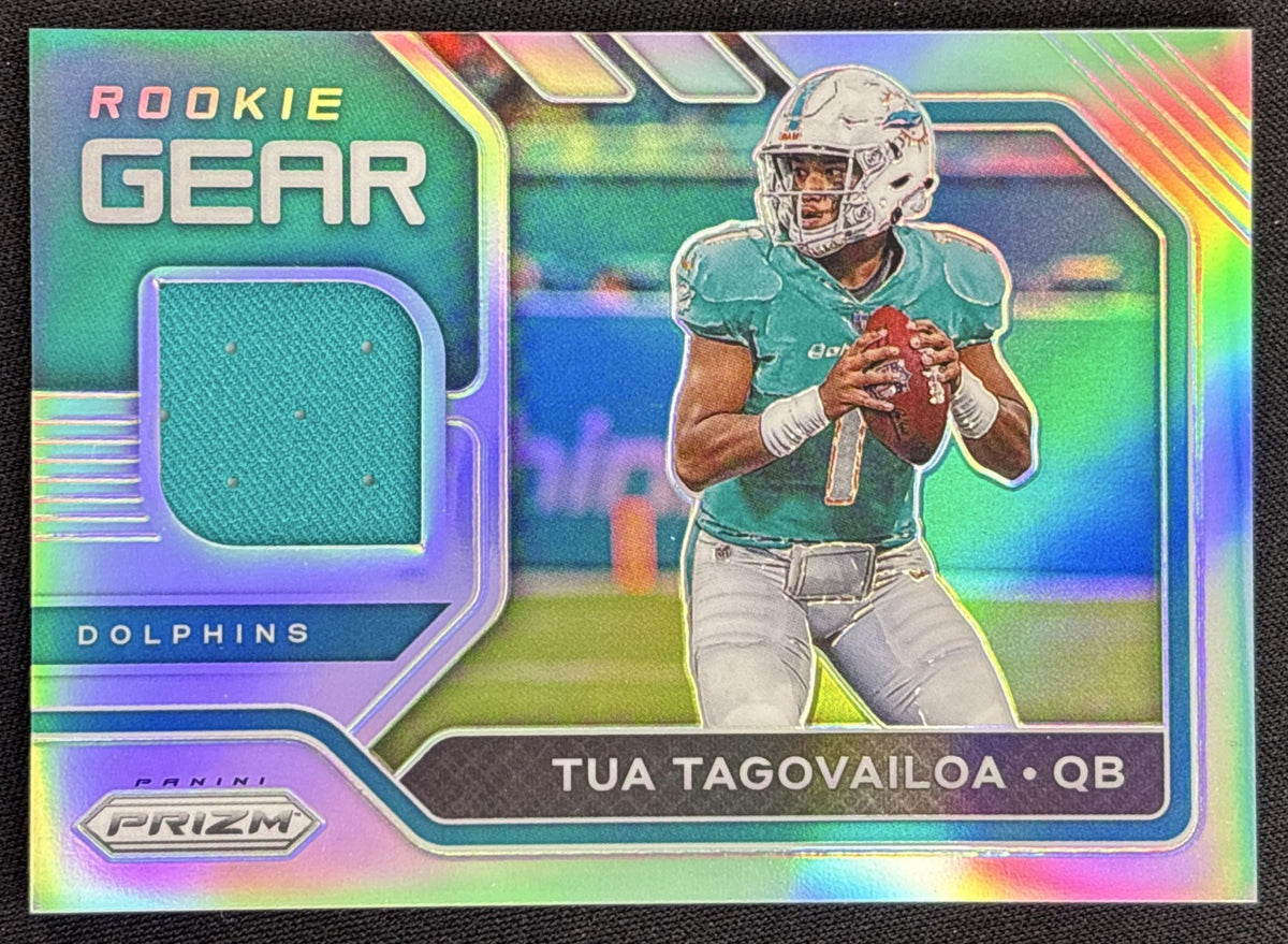 Tua Tagovailoa 2020 Panini Prizm Rookie Gear Dolphins Miami Dolphins