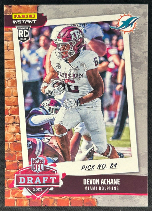 Devon Achane 2023 Panini Instant NFL Draft Night Dolphins