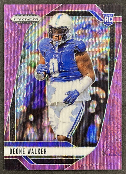 Deone Walker 2025 Panini Prizm Draft Picks Purple Wave Wildcats Bills