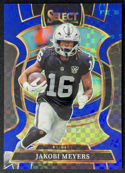 Jakobi Meyers 2025 Panini Select Concourse Blue Prizm /249 Raiders