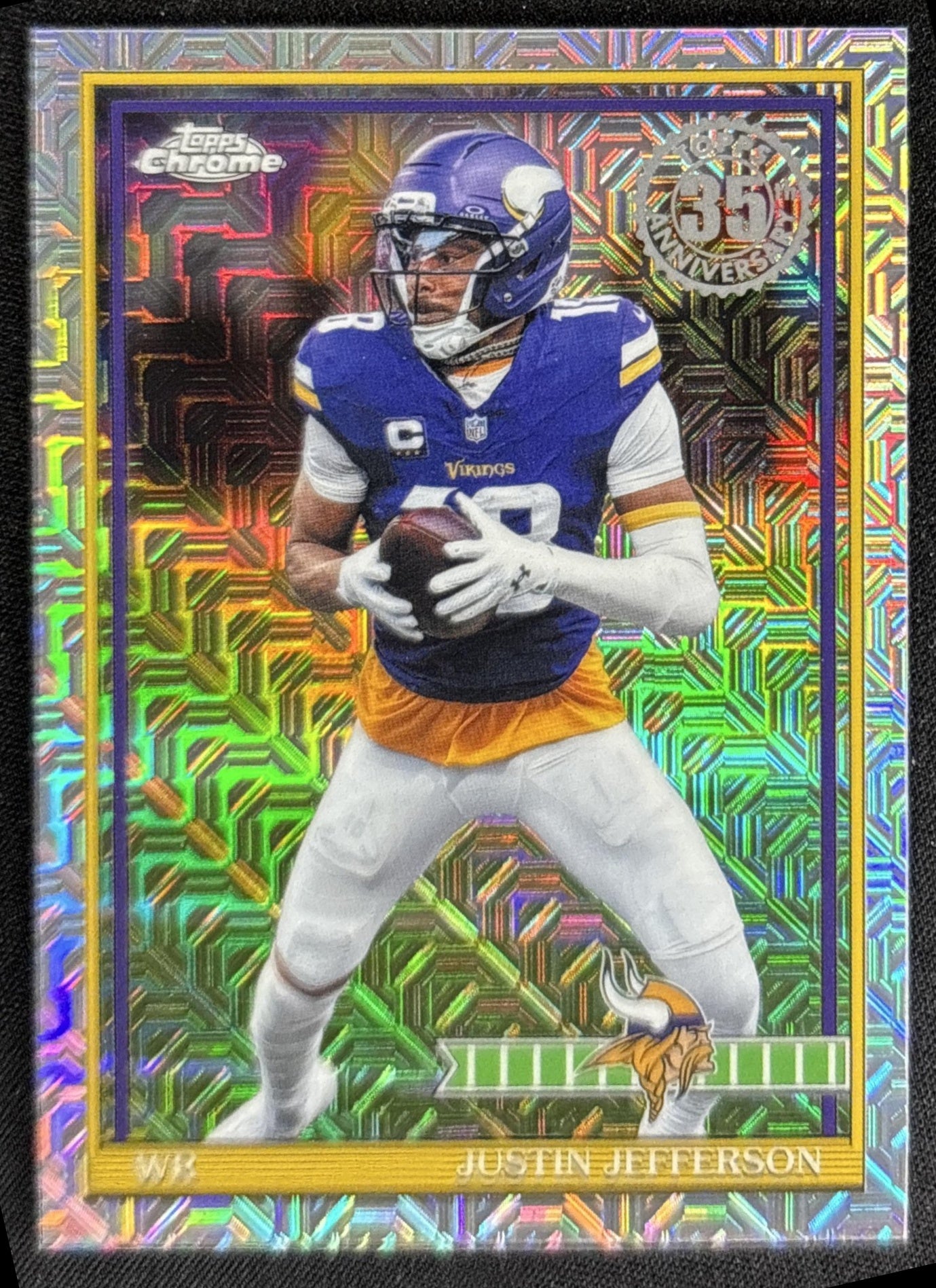 Justin Jefferson 2026 Topps 1991 Chrome Mojo Refractor Vikings