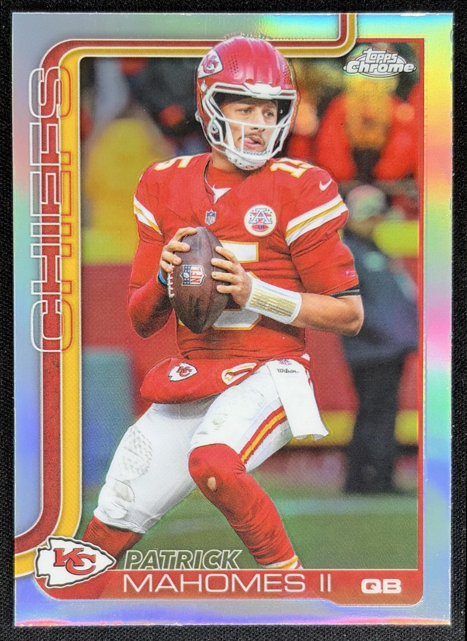 Patrick Mahomes II 2025 Topps Chrome Refractor Chiefs