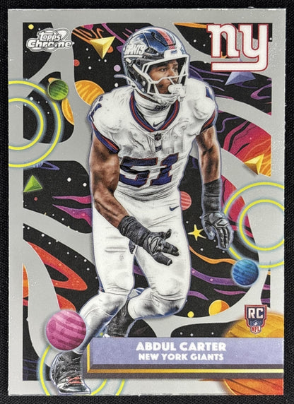 Abdul Carter 2025 Topps Cosmic Chrome Giants