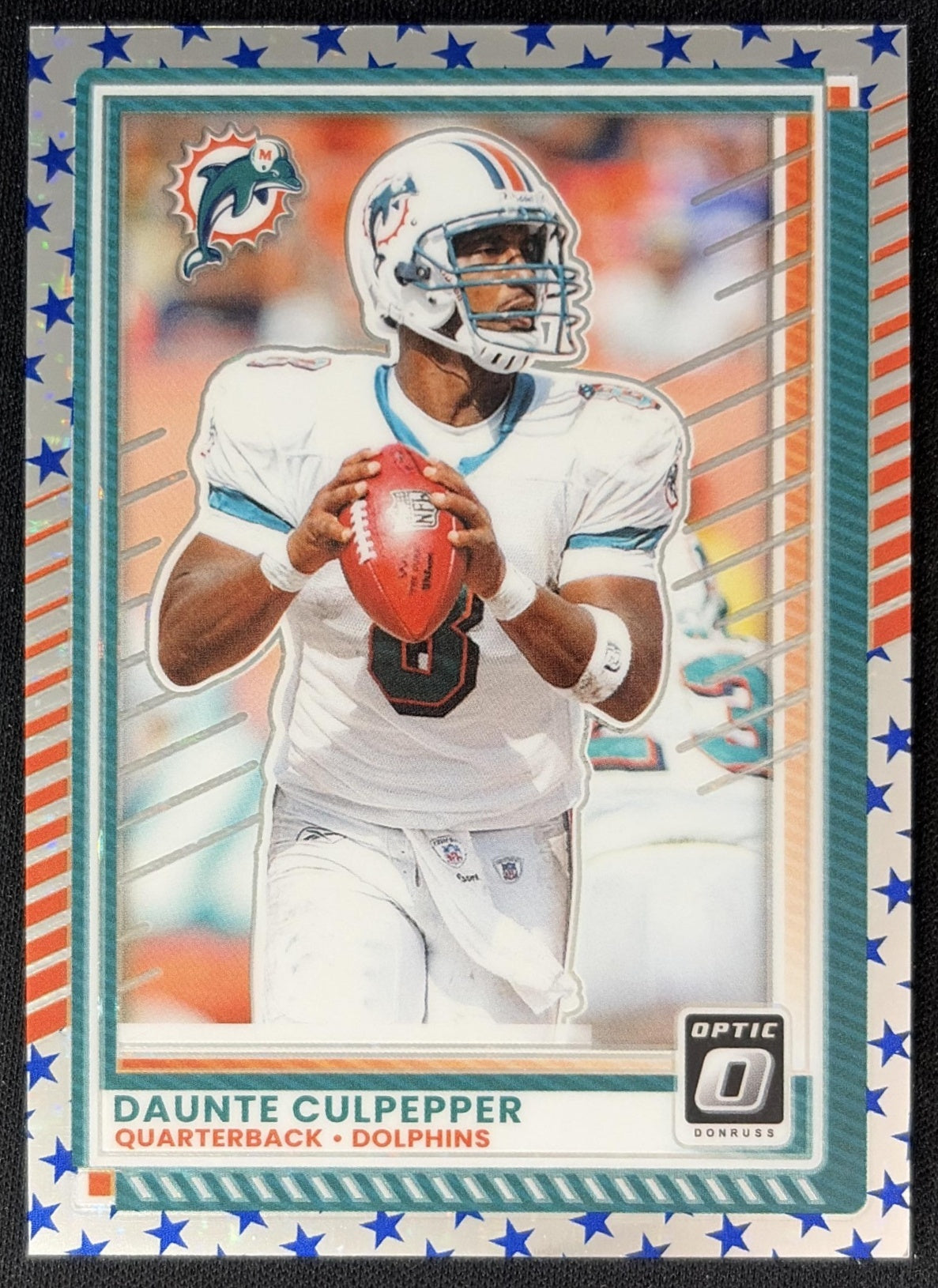 Daunte Culpepper 2025 Panini Donruss Optic Stars Prizm Dolphins Football