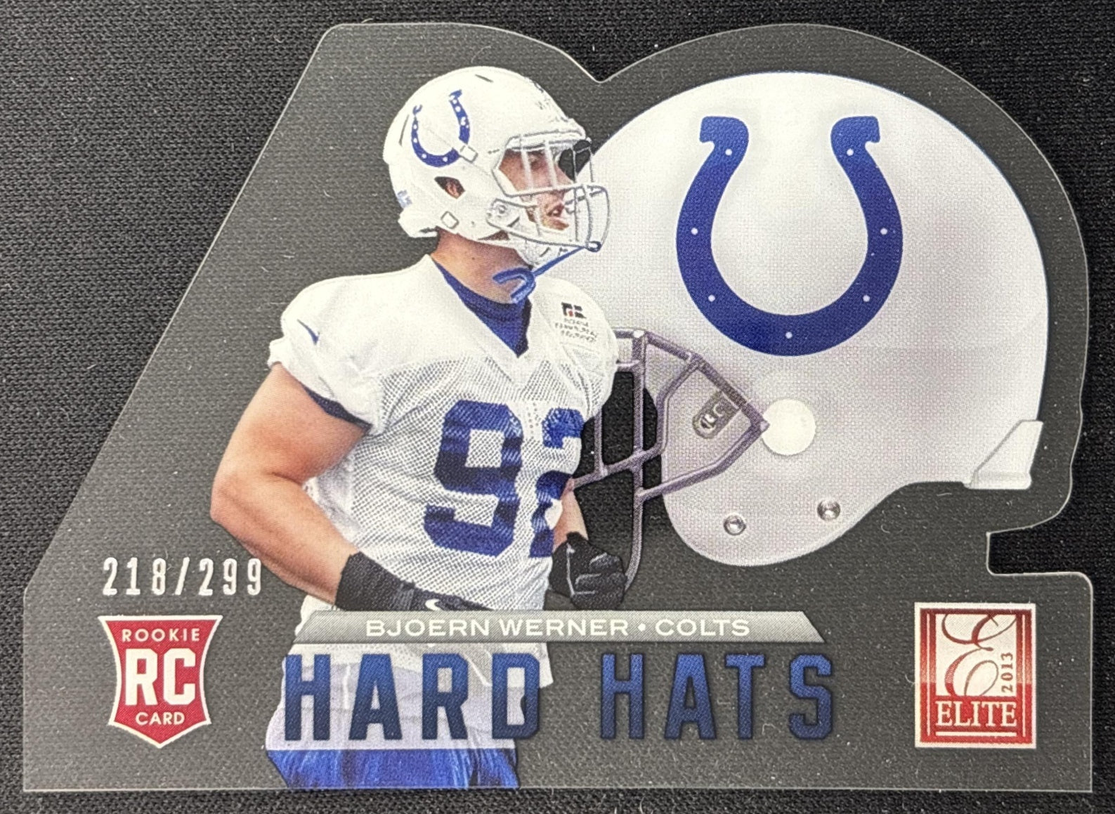 Bjoern Werner 2013 Panini Elite Rookie Hard Hats /299 Colts front
