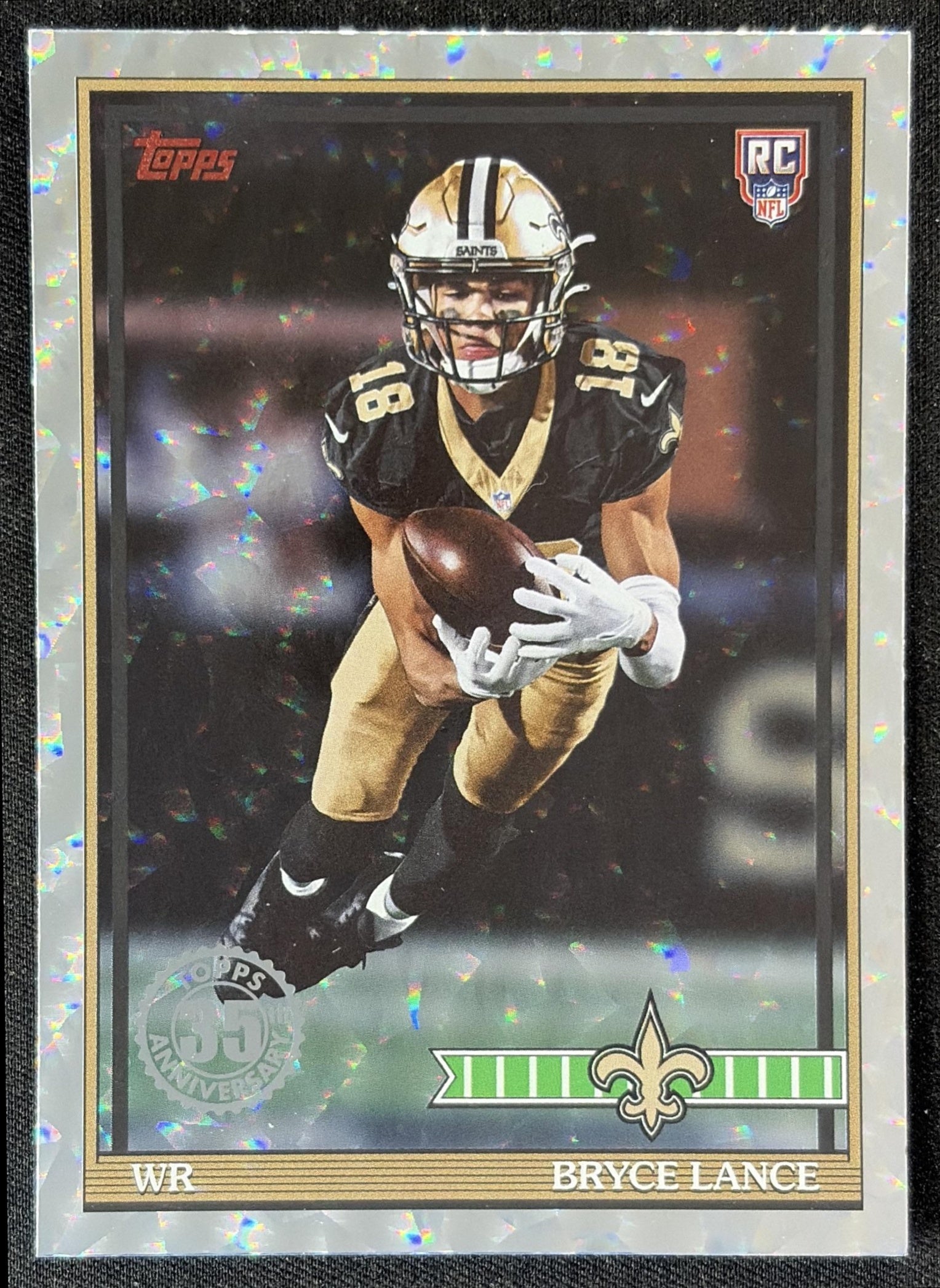 Bryce Lance 2026 Topps 1991 Rookie Crackle Foil Saints front