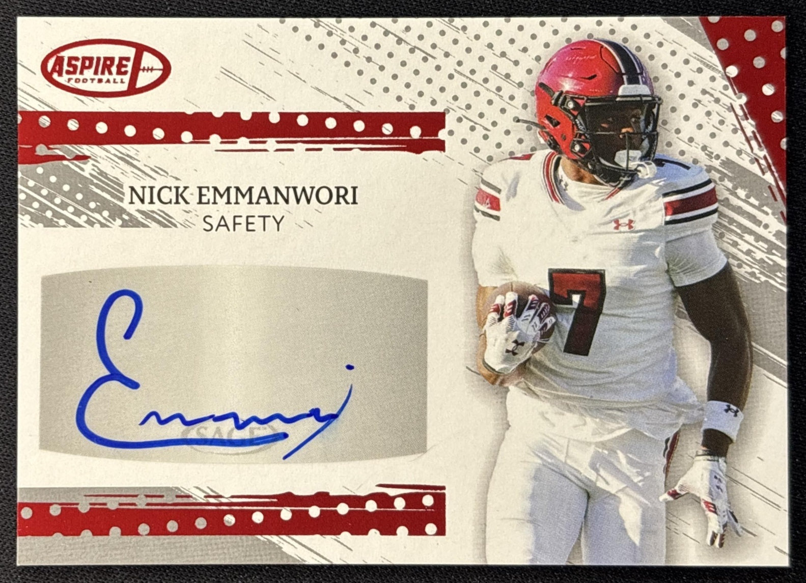 Nick Emmanwori 2025 Aspire Auto Seahawks front