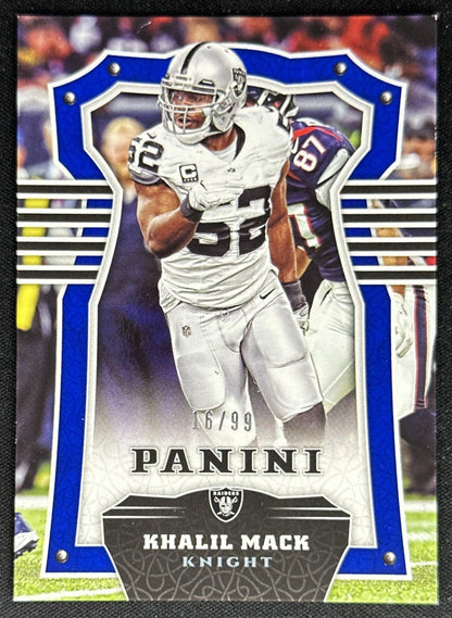 Khalil Mack 2017 Panini Blue /99 Raiders