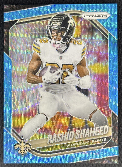 Rashid Shaheed 2025 Panini Prizm Blue Wave /230 Saints Default Title Sports Trading Cards