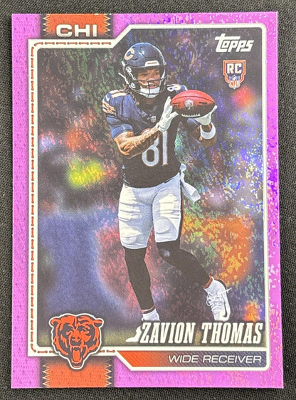 Zavion Thomas 2026 Topps Pink Holo Foil Bears