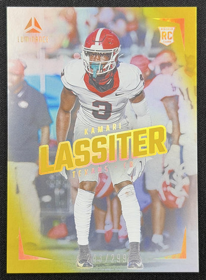 Kamari Lassiter 2024 Panini Luminance Gold /299 Texans