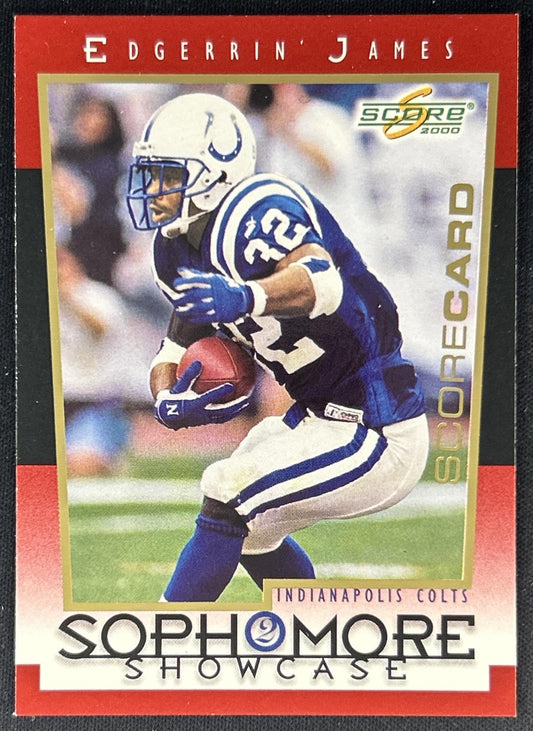 Edgerrin James 2000 Score Scorecard /2000 Colts front